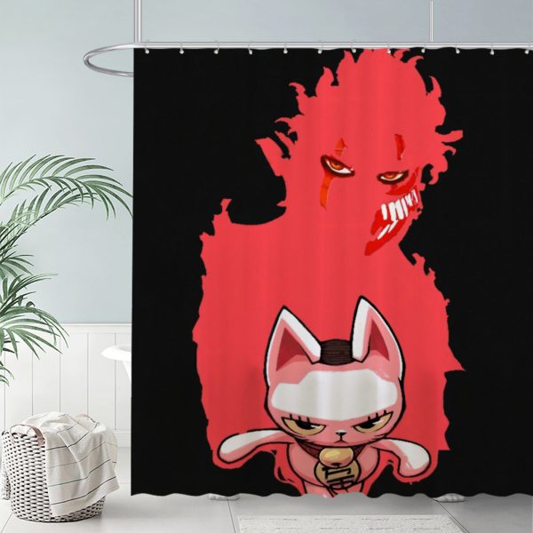 ZapMerch Supernatural Showdown Shower Curtain, Japanese Manga Bathroom Decor, Waterproof Fabric Easy Care Washable, 72"X72"(Hooks Not Included) SC00365-002