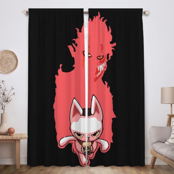 ZapMerch Supernatural Showdown Window Curtains Japanese Manga Drapes Bedroom Home Room Decor Durable Fabric Machine Washable 82" X 84" SC00365-013