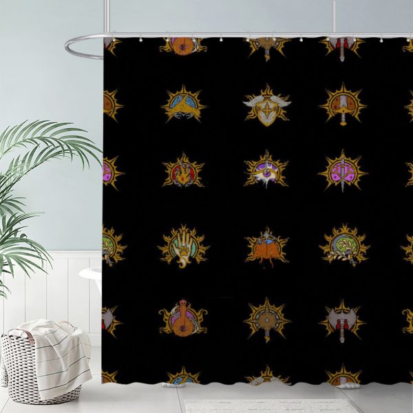 ZapMerch Champions Of The Gate Shower Curtain, Video Game Bathroom Decor, Waterproof Fabric Durable Easy Care Washable, 72"X72"(Hooks Not Included) SC00376-002
