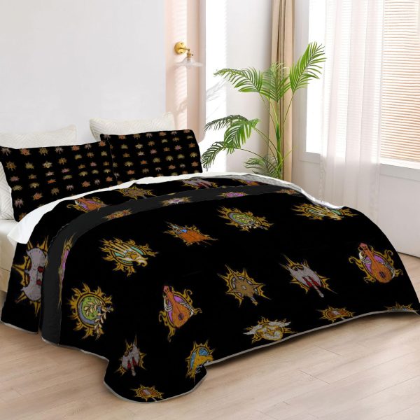 ZapMerch Champions Of The Gate Quilt Bedspreads Video Game Bed Set Bedding Coverlet Fabric Washable SC00376-007
