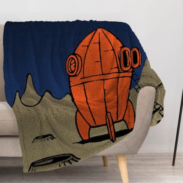 ZapMerch Cheese And Canine Adventures Blanket Animated Film Throw Blankets Couch Bed Living Room Decor Soft Durable Washable 57" X 50" SC00382-004