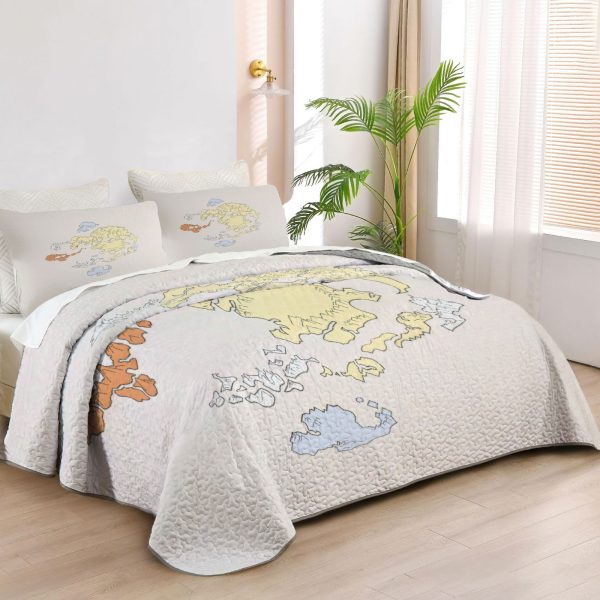 ZapMerch Elemental Masters Quilt Bedspreads Fantasy Adventure Bed Set Bedding Coverlet Fabric Washable SC00394-007