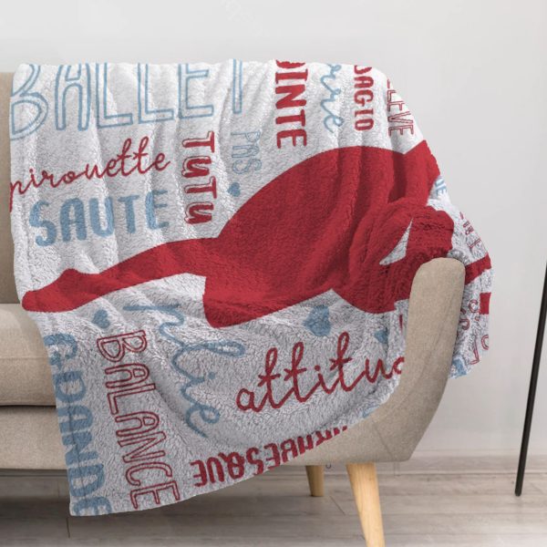 ZapMerch Dance Blanket Dance Throw Blankets Couch Bed Living Room Decor Soft Durable Washable 57" X 50" SC00396-004