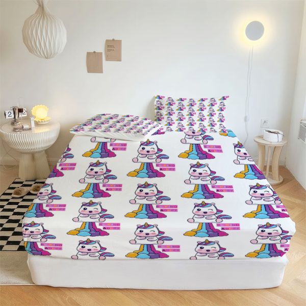 ZapMerch Adventurous Adley Fitted Sheet Creative Kiddo Bed Sheets Bedding Set Deep Pockets Up To 16" Bedroom Decor SC00400-006