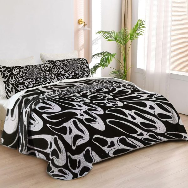 ZapMerch Fright Call Quilt Bedspreads Horror Film Bed Set Bedding Coverlet Fabric Washable SC00413-007