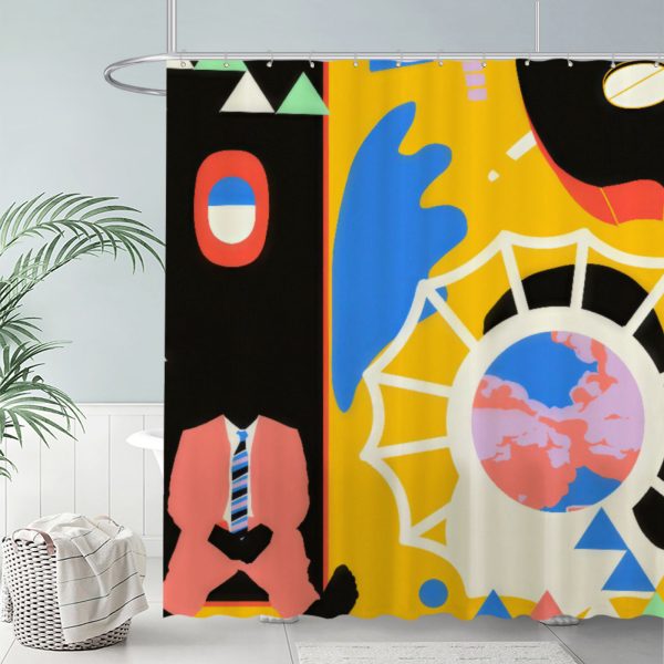 ZapMerch Chill Musician Shower Curtain, Soulful Lyricist Bathroom Decor, Waterproof Fabric Durable Easy Care Washable, 72"X72"(Hooks Not Included) SC00417-002