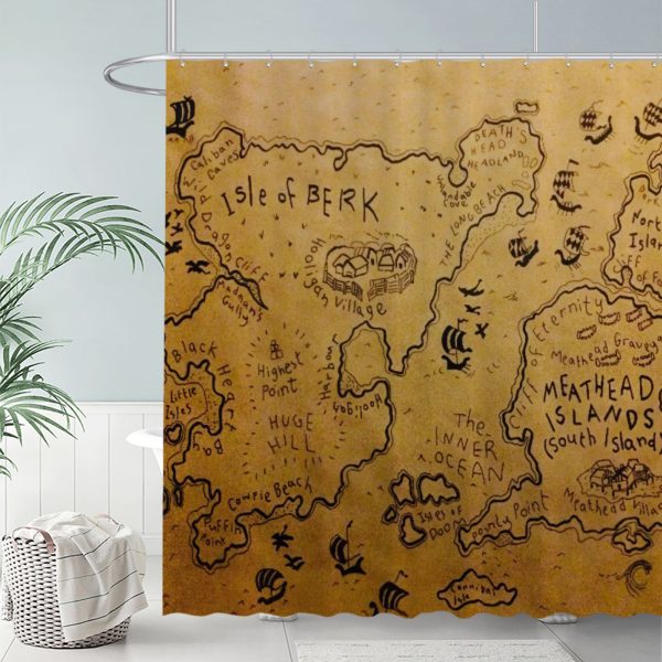 ZapMerch Dragon Academy Shower Curtain, Animated Film Bathroom Decor, Waterproof Fabric Durable Easy Care Washable, 72"X72"(Hooks Not Included)