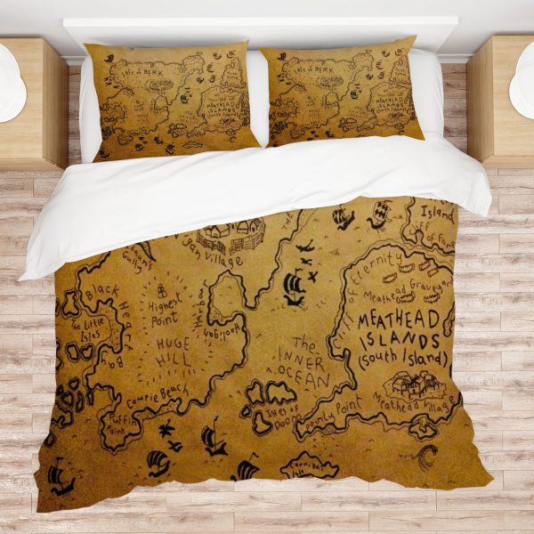 ZapMerch Dragon Academy Comforter Set Animated Film Bed Bedding Sets Bedroom Decor SC00420-005