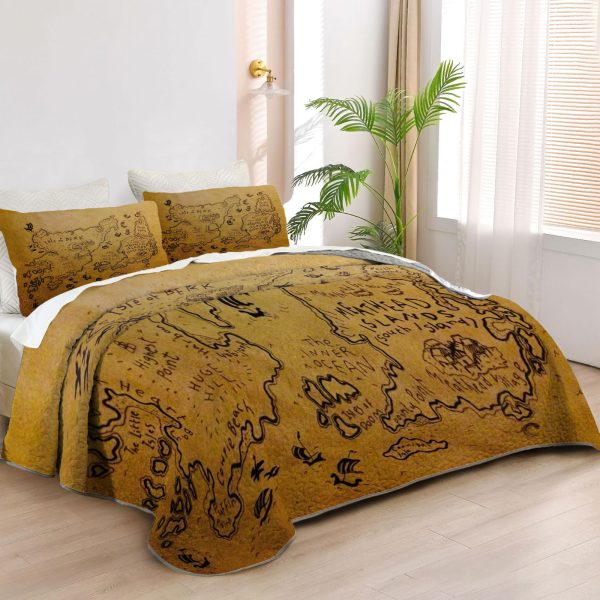 ZapMerch Dragon Academy Quilt Bedspreads Animated Film Bed Set Bedding Coverlet Fabric Washable SC00420-007