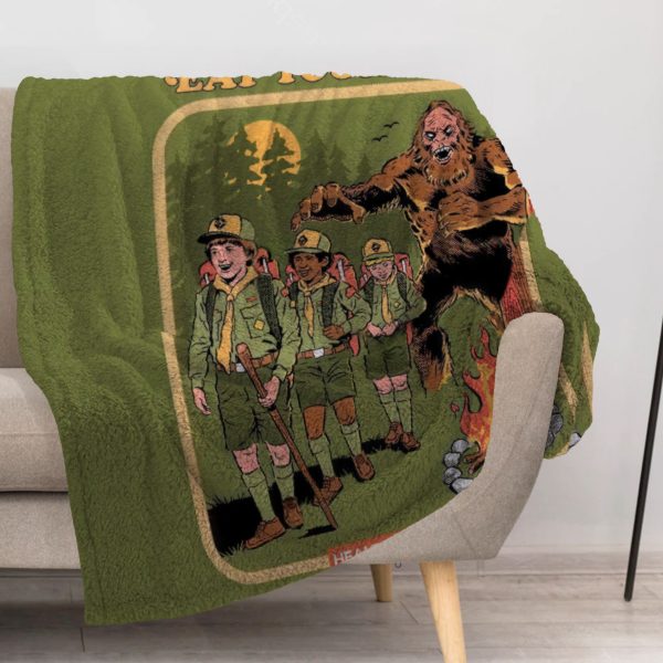 ZapMerch Camping Blanket Camping Throw Blankets Couch Bed Living Room Decor Soft Durable Washable 57" X 50" SC00423-004