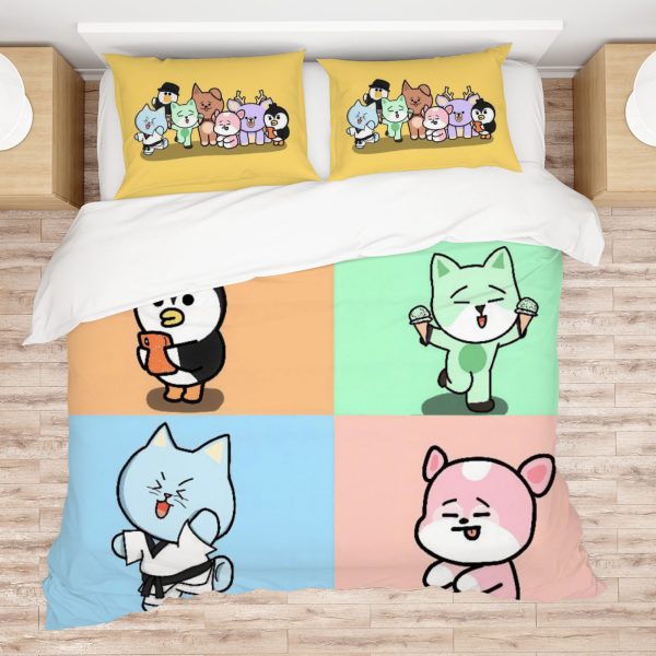 ZapMerch K-Pop Boy Band Comforter Set Star Chasers Bed Bedding Sets Bedroom Decor SC00426-005