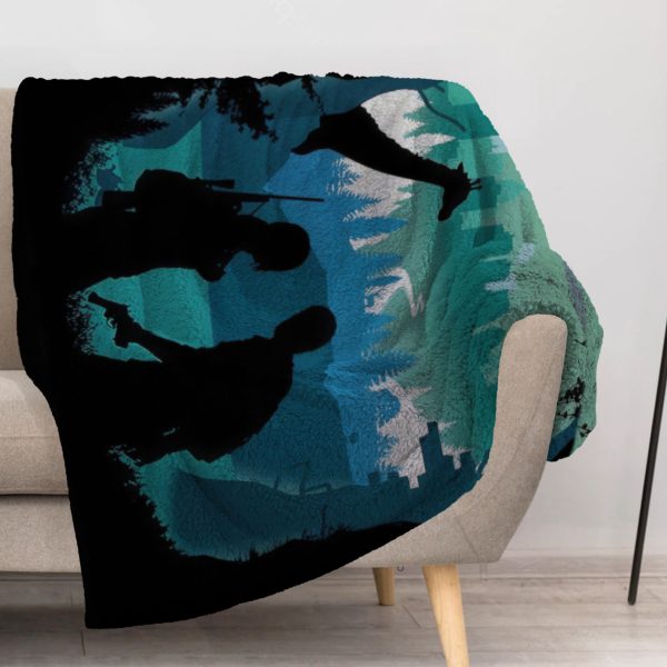 ZapMerch Infected Journey Blanket Video Game Throw Blankets Couch Bed Living Room Decor Soft Durable Washable 57" X 50" SC00429-004