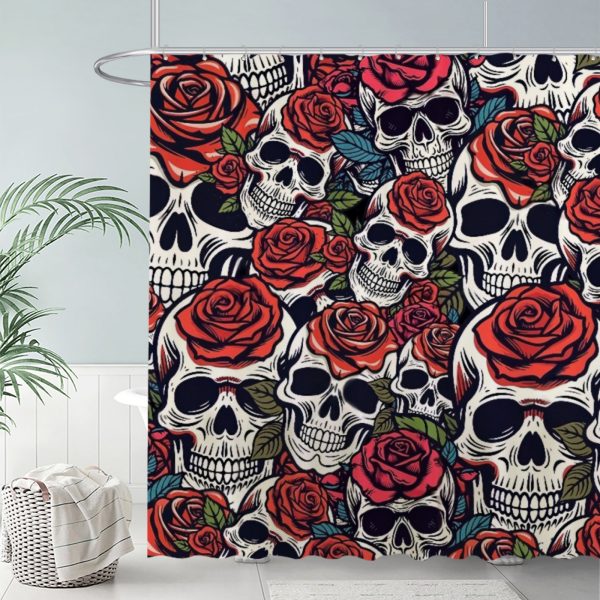 ZapMerch Whispering Shadows Shower Curtain, Romance Novel Bathroom Decor, Waterproof Fabric Durable Easy Care Washable, 72"X72"(Hooks Not Included) SC00432-002