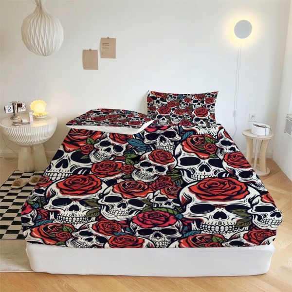 ZapMerch Whispering Shadows Fitted Sheet Romance Novel Bed Sheets Bedding Set Deep Pockets Up To 16" Bedroom Decor SC00432-006