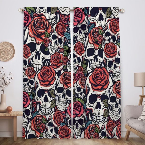 ZapMerch Whispering Shadows Window Curtains Romance Novel Drapes Bedroom Home Room Decor Durable Fabric Machine Washable 82" X 84" SC00432-013