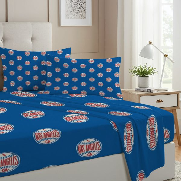 ZapMerch Twin Size La Legends Fitted Sheet The Bums Bed Flat Sheets Bedding Set Deep Pockets Up To 16" Bedroom Decor With 1 Pillow Sham SC00441-009