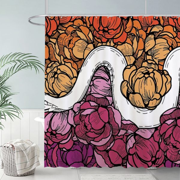 ZapMerch Lesbian Shower Curtain, Lesbian Bathroom Decor, Waterproof Fabric Durable Easy Care Washable, 72"X72"(Hooks Not Included) SC00453-002