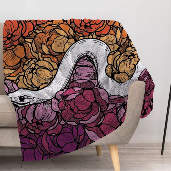 ZapMerch Lesbian Blanket Lesbian Throw Blankets Couch Bed Living Room Decor Soft Durable Washable 57" X 50" SC00453-004