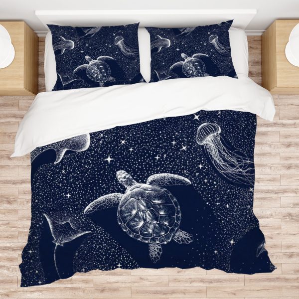 ZapMerch Shark Comforter Set Shark Bed Bedding Sets Bedroom Decor SC00458-005