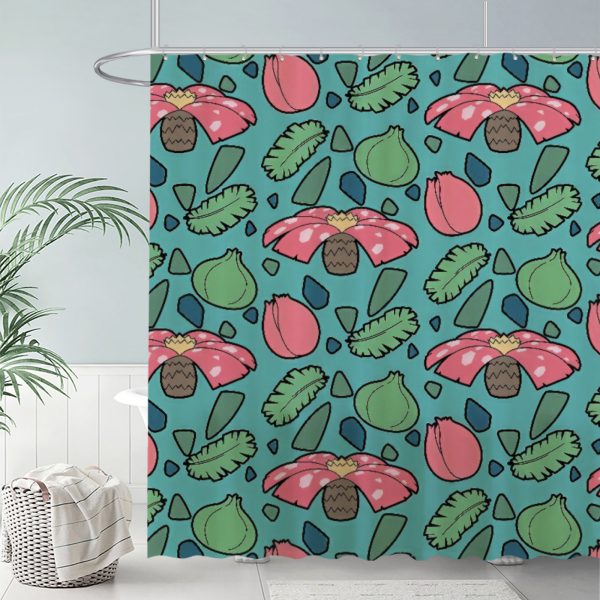 ZapMerch Monster Friends Shower Curtain, Anime Bathroom Decor, Waterproof Fabric Durable Easy Care Washable, 72"X72"(Hooks Not Included)