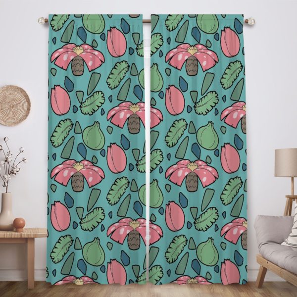 ZapMerch Monster Friends Window Curtains Anime Drapes Bedroom Home Room Decor Durable Fabric Machine Washable 82" X 84" SC00461-013