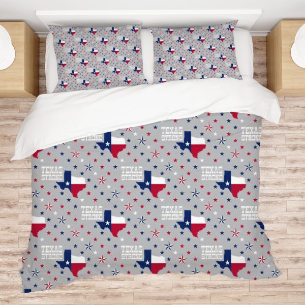 ZapMerch Houston Gridiron Warriors Comforter Set American Football Bed Bedding Sets Bedroom Decor SC00464-005