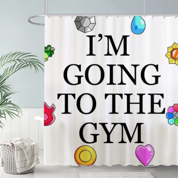 ZapMerch Colorful Badge Symbols Shower Curtain Bold Gym Quote Bathroom Decor Waterproof Fabric Durable Easy Care Washable 72"X72"(Hooks Not Included)